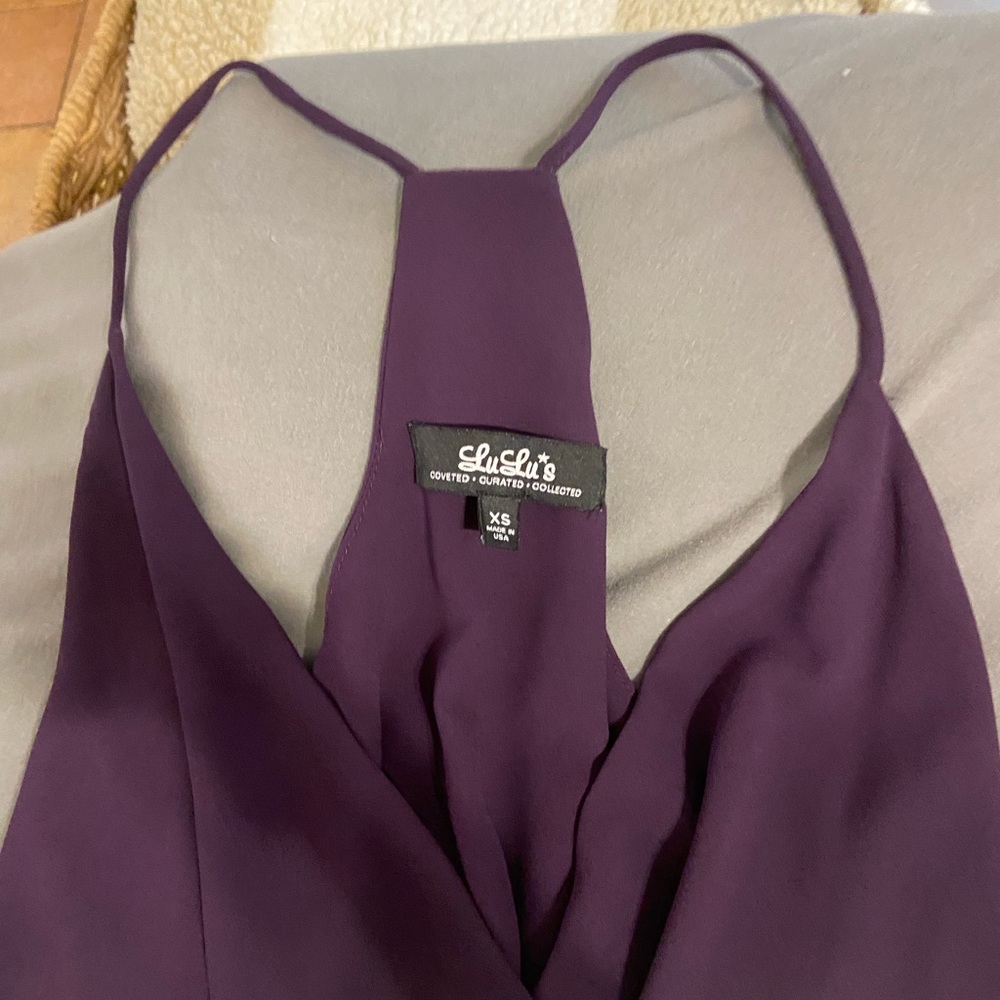 Purple Lulu’s bodysuit
